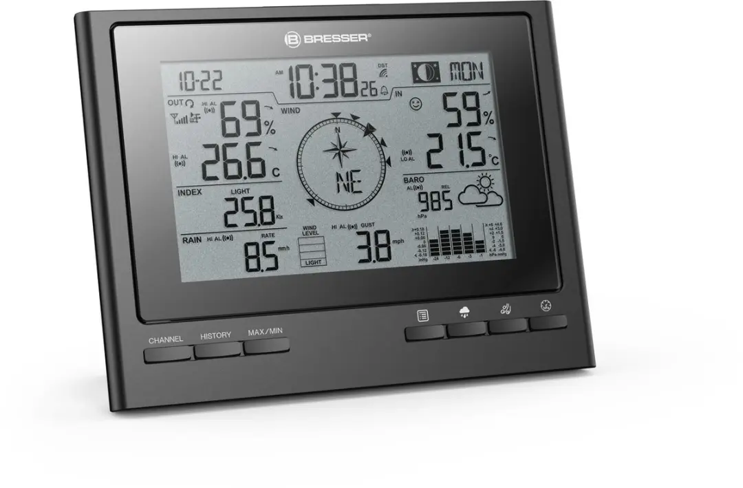 Bresser ClimateScout Weerstation 7-in-1 - Zwart - afbeelding 6 van 6