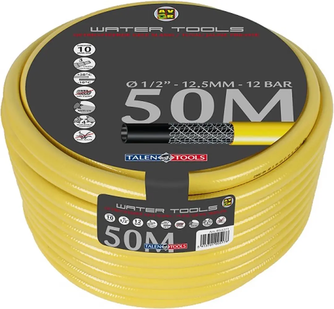 Talen Tools Tuinslang 1/2 inch 50m - Geel