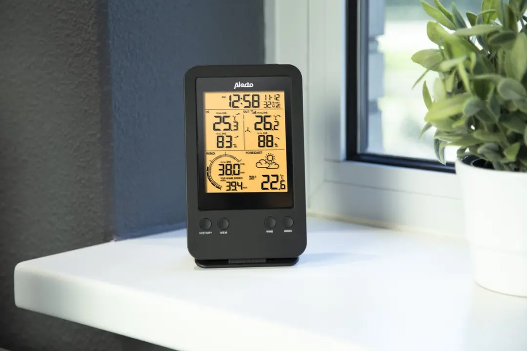 Alecto WS-3400 Professioneel Weerstation - 4-in-1 Zwart - afbeelding 6 van 6