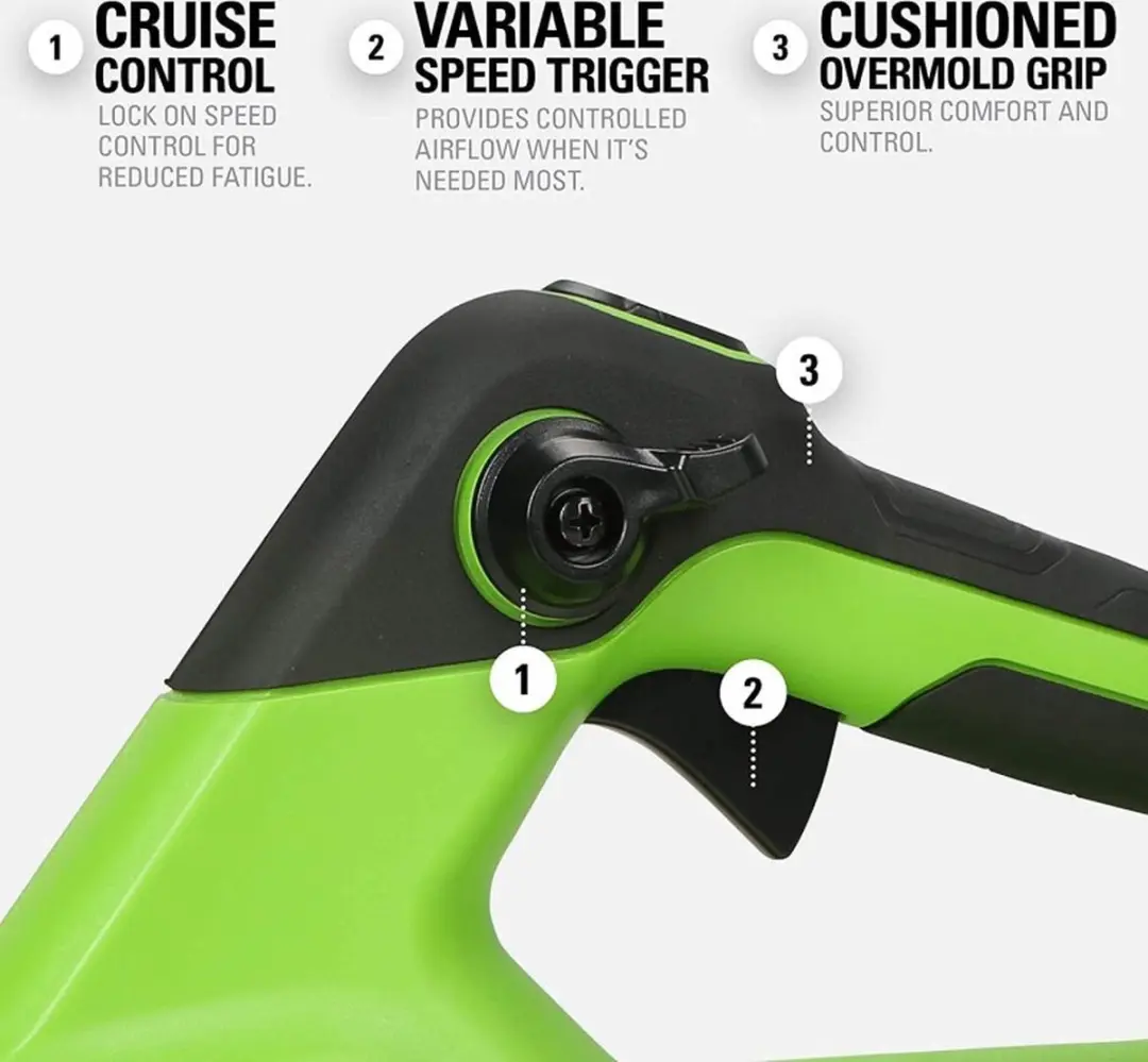 Greenworks 48V Accu Bladblazer - 1152W - 217 km/h - 2x 2000mAh