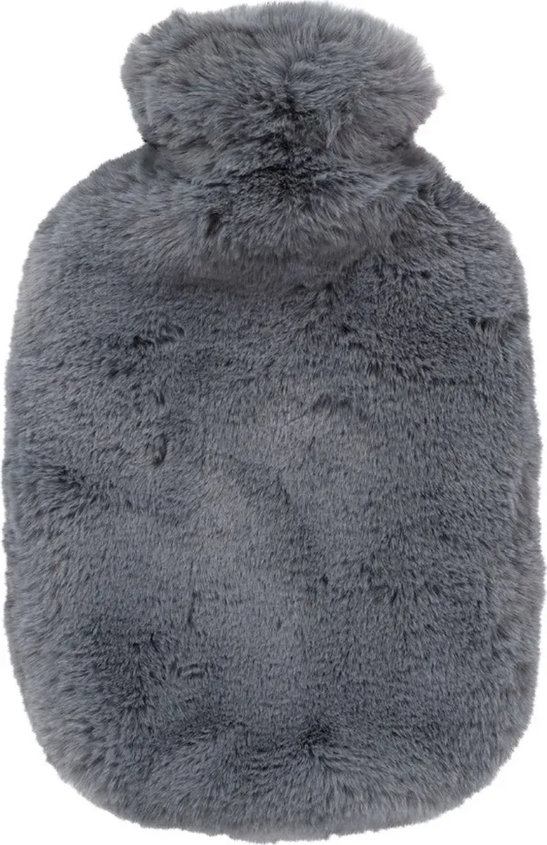 Fashy Warmwaterkruik Fluffy Grijs