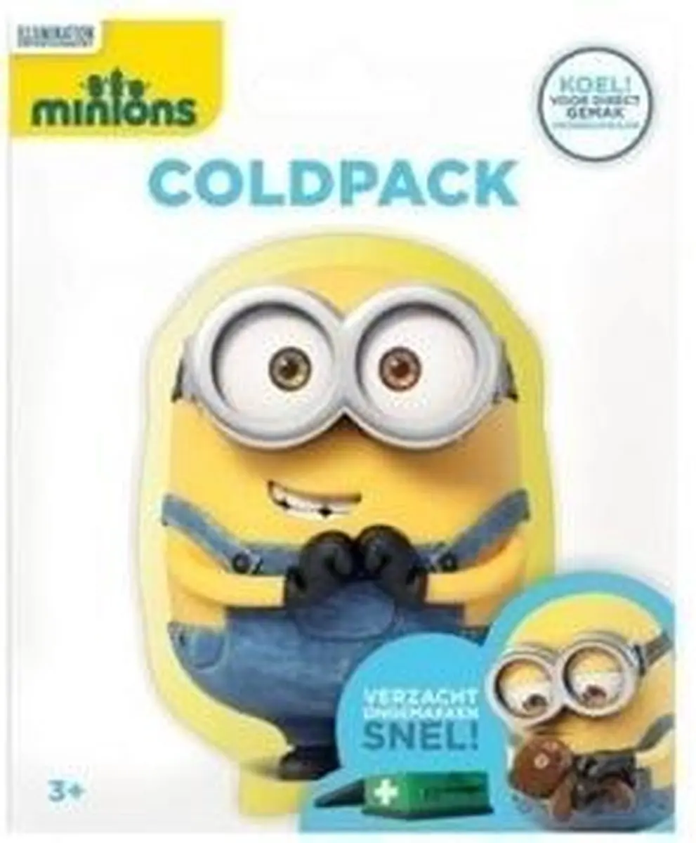 Minions Herbruikbaar Coldpack - Blauw/Geel/Grijs/Zwart