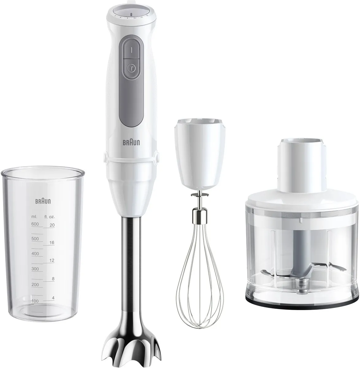 Braun MultiQuick 5 MQ50.236M Staafmixer - 1000W - Wit
