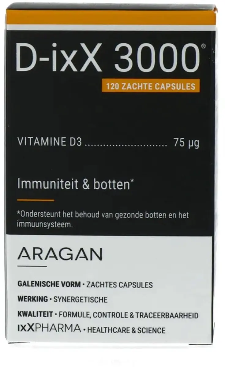 ixX Pharma D-ixX 3000 Softgels - 120 Stuks