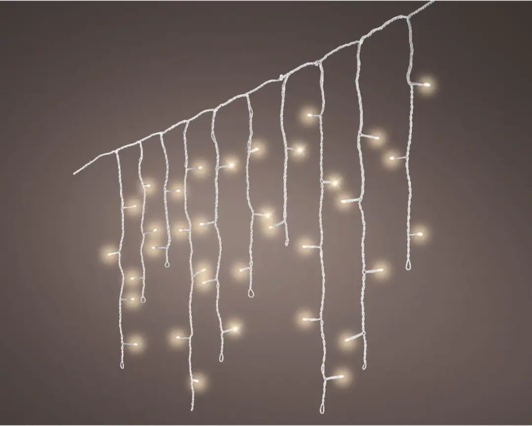 Lumineo IJspegel Kerstverlichting 500cm - 119 LED Warm Wit