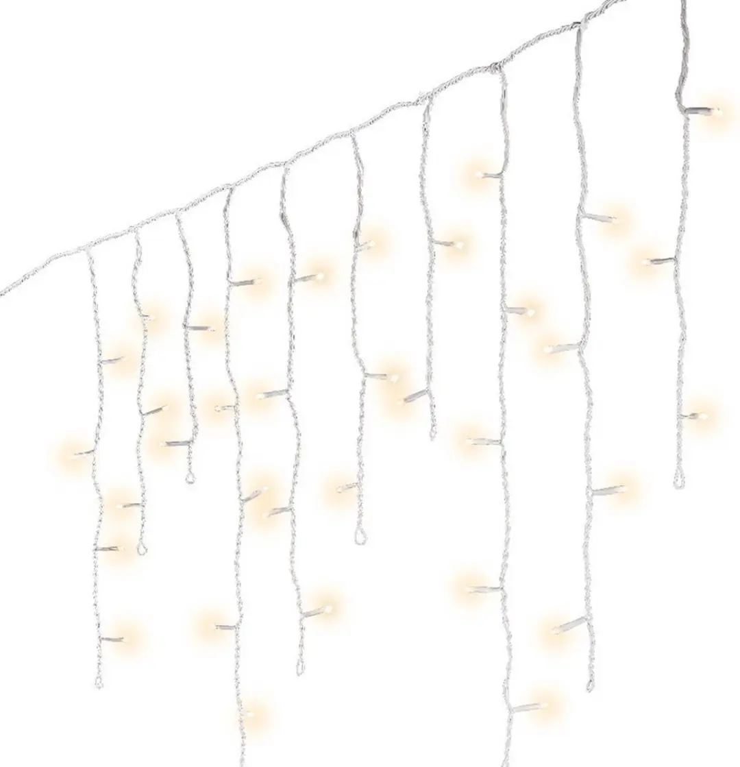 Lumineo IJspegel Kerstverlichting 500cm - 119 LED Warm Wit