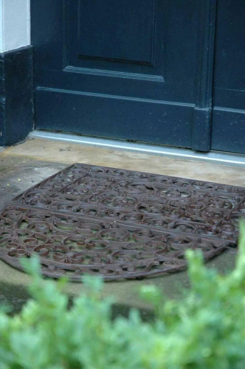 Esschert Design Deurmat Halfrond Gietijzer 67x40cm - Bruin