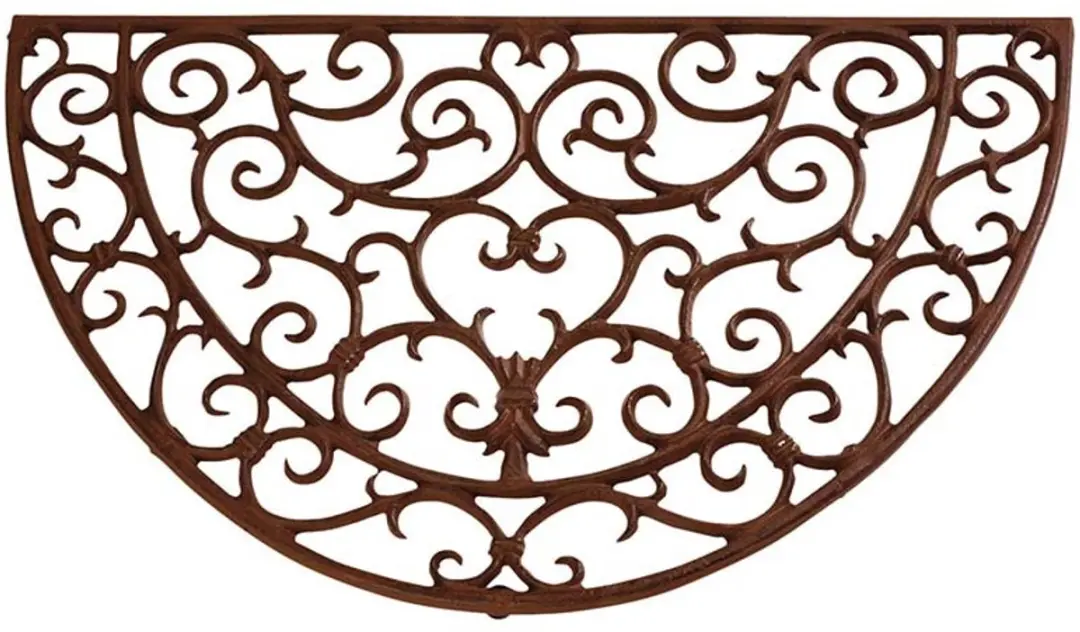 Esschert Design Deurmat Halfrond Gietijzer 67x40cm - Bruin - afbeelding 6 van 6