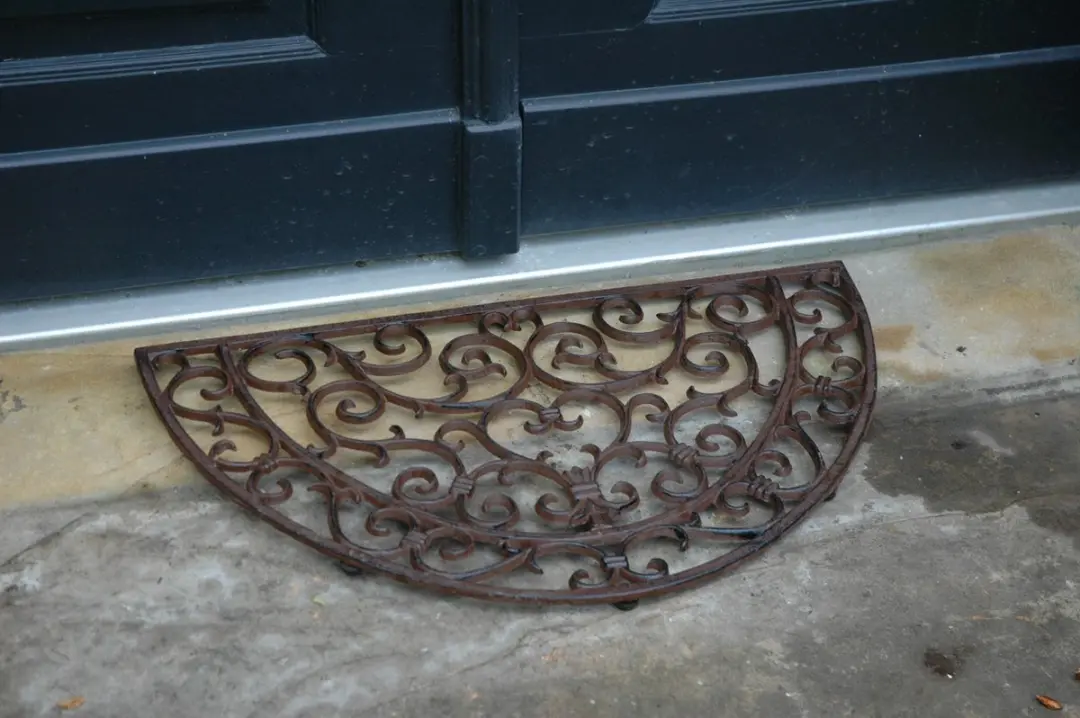 Esschert Design Deurmat Halfrond Gietijzer 67x40cm