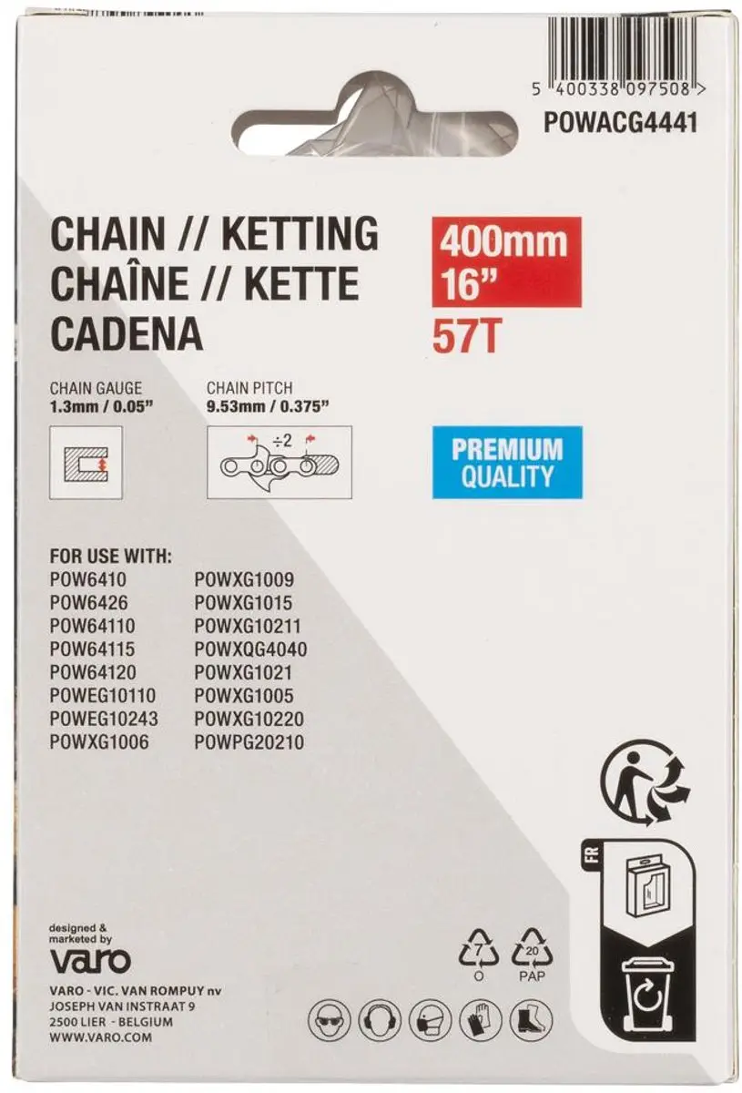 Powerplus POWACG4441 Ketting 16" - 57T