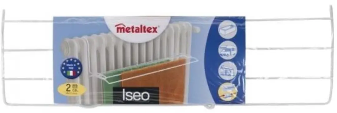 Tomado Iseo Droogrek 406012 - 2m Wit - Inklapbaar