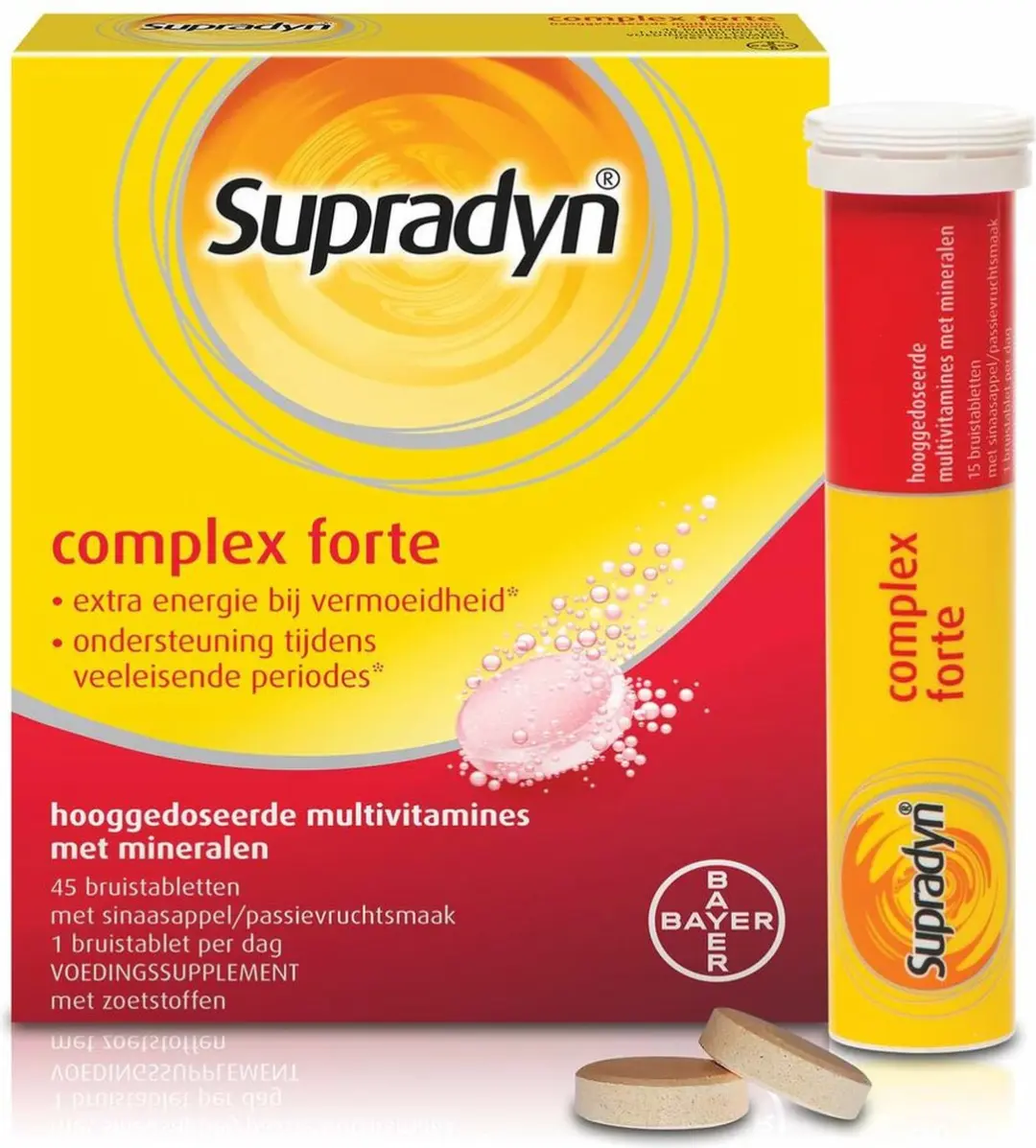 Supradyn Complex Forte Bruistabletten - 180g (4x45) - afbeelding 6 van 6