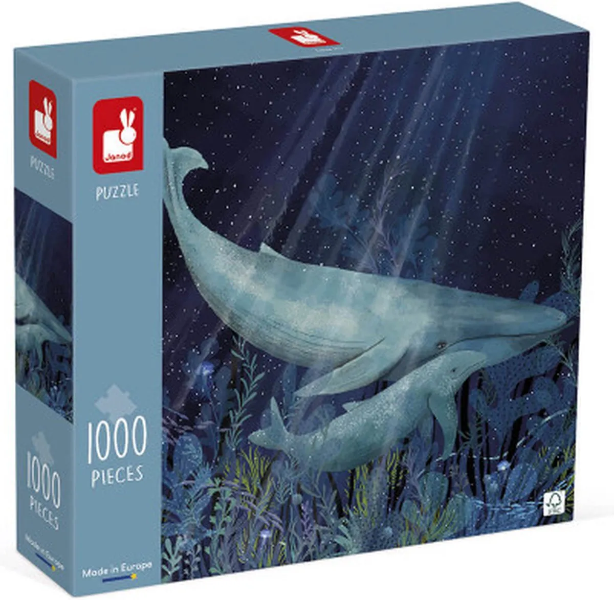 Janod Kidult Puzzel Walvissen in de Diepte 1000 Stuks - J02512