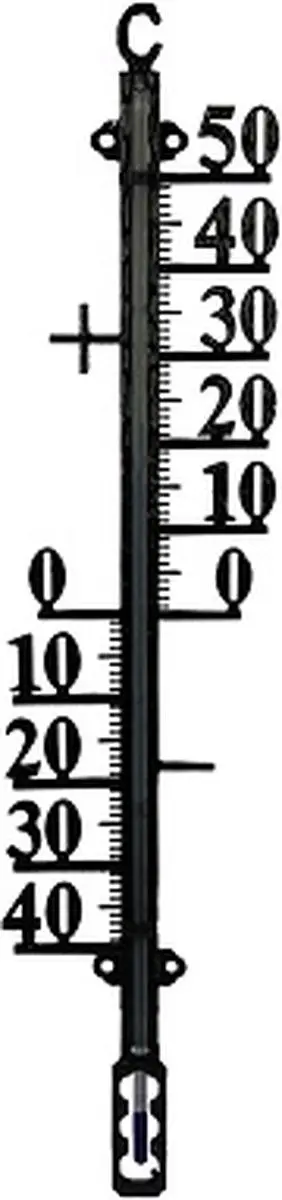 Talen Tools Buitenthermometer Metaal 38cm - Zwart