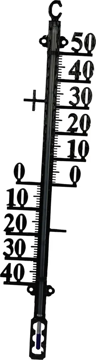 Talen Tools Buitenthermometer Metaal 38cm - Zwart