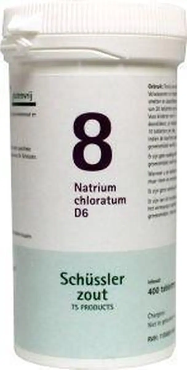 Pfluger Schüssler Zout nr 8 Natrium Chloratum D6 - 400 Tabletten