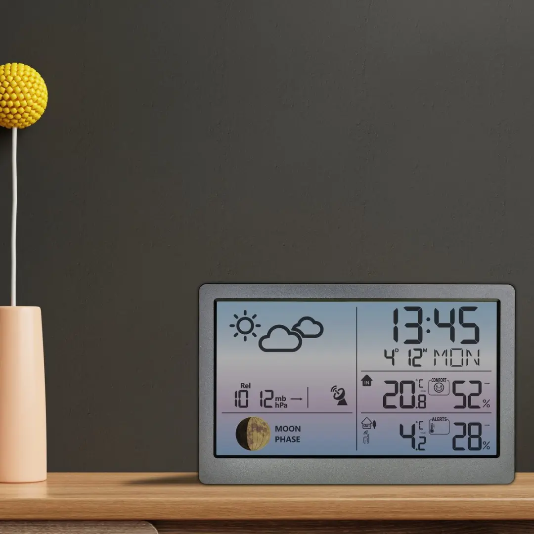 TFA Dostmann LUNA SKY Draadloos Weerstation - 12 uur voorspelling - Grijs