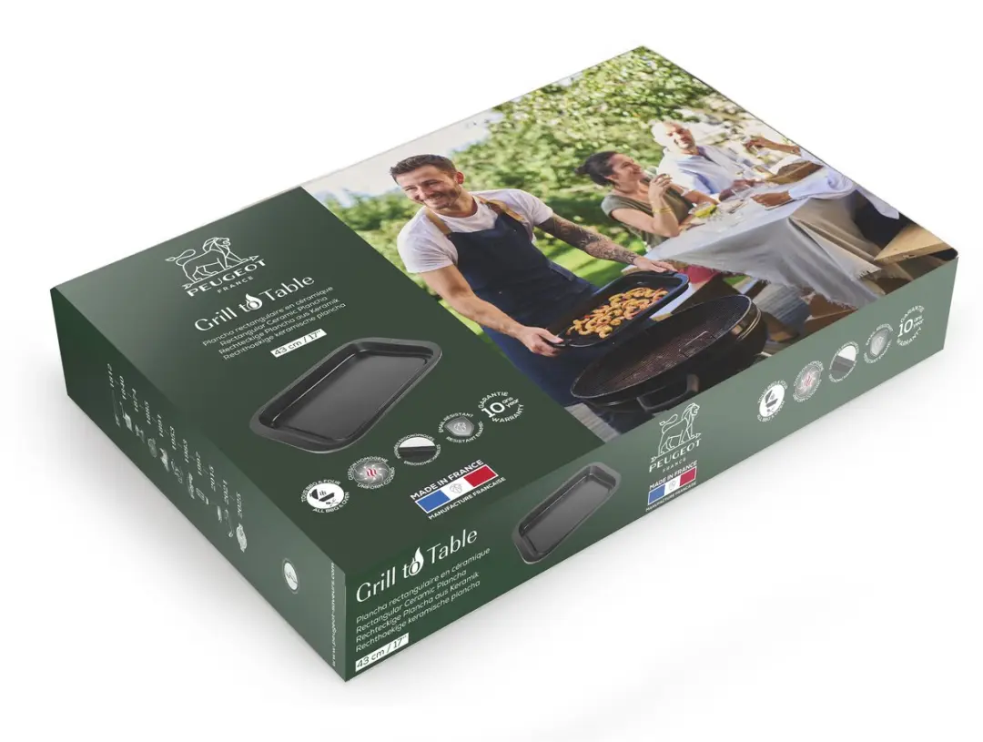 Peugeot Grill to Table 63030 Grillplaat Plancha - 43cm - Zwart