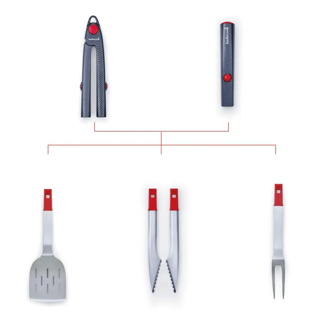 Barbecook MyClick Handle/Accessoires Set - 3 Stuks - Graphite