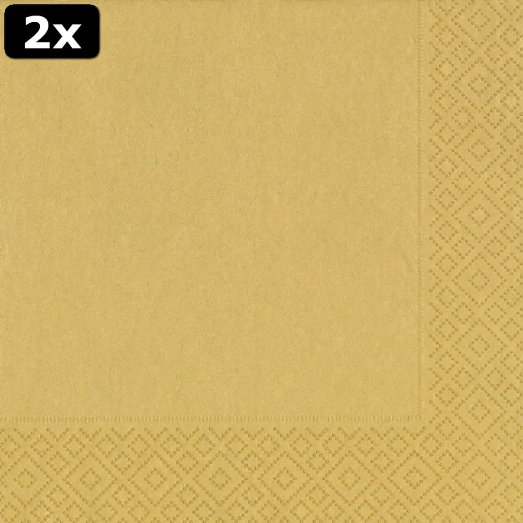 Duni Gold Servetten 33x33cm