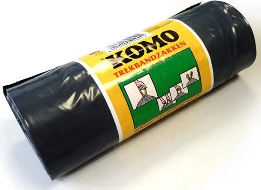 KOMO Afvalzakken met trekband - 60 l - 270 stuks