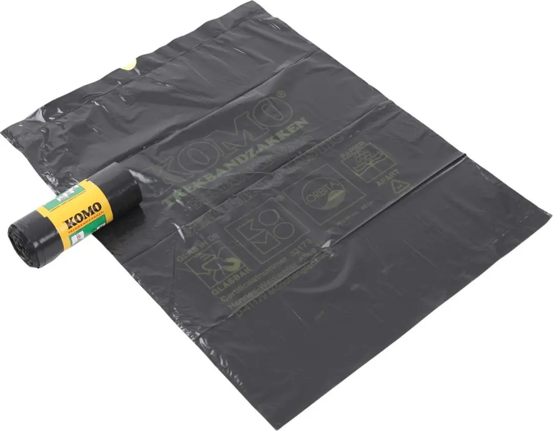 KOMO Afvalzakken met trekband - 60 l - 270 stuks