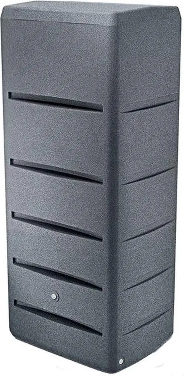 Prosperplast Regenton Tower Stone 260L - Antraciet