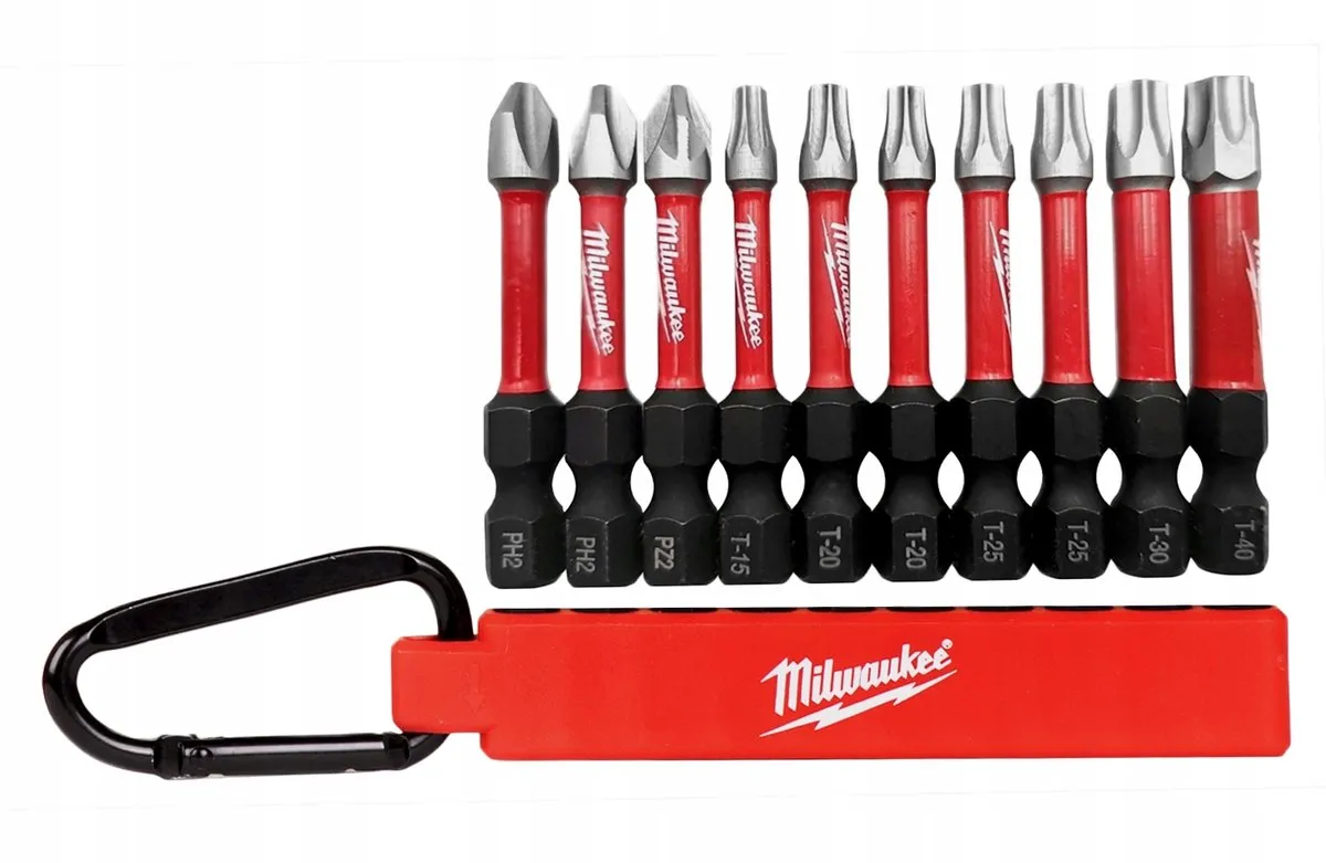 Milwaukee SHOCKWAVE Impact Bits 50mm Set - 10 Stuks