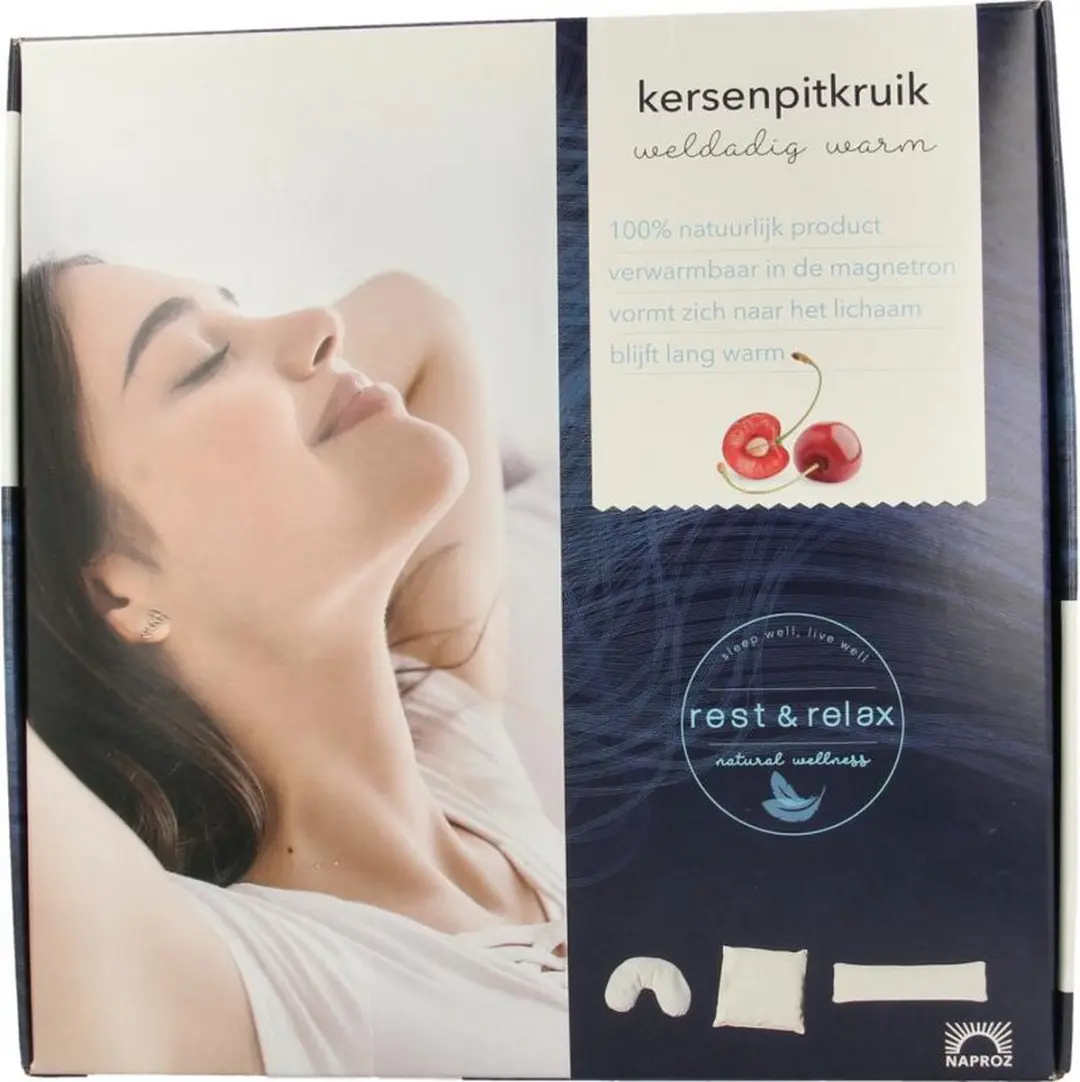 Naproz Kersenpitkussen Vierkant