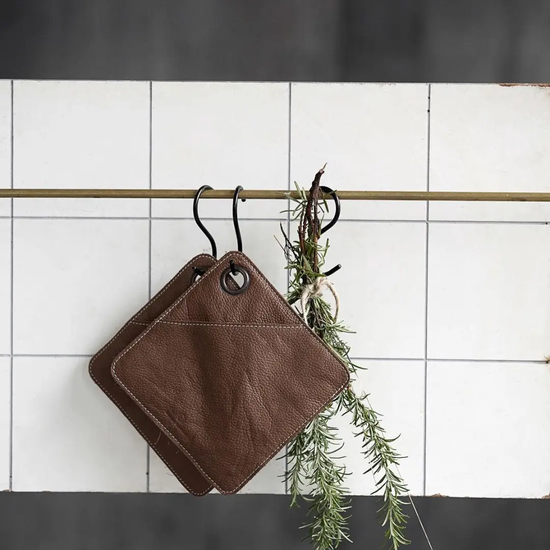House Doctor Square Pannenlappen - 2 Stuks - Bruin