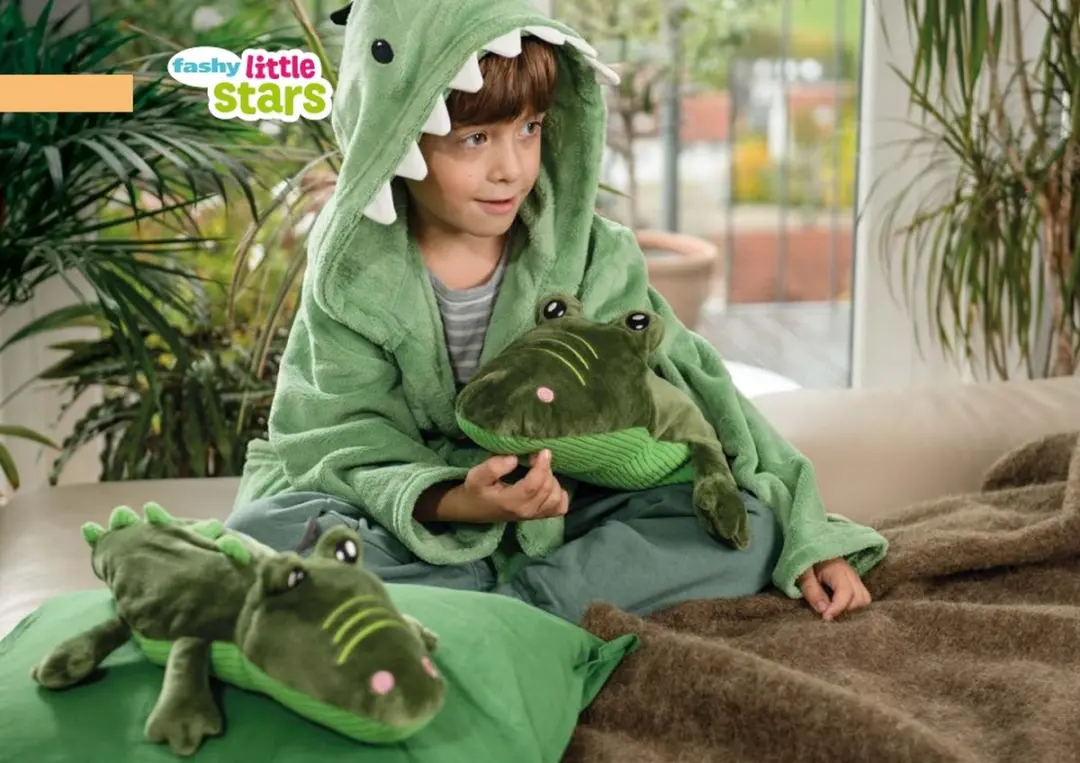 Fashy Warmwaterkruik Krokodil Kenny 0,8L - 57cm - Groen