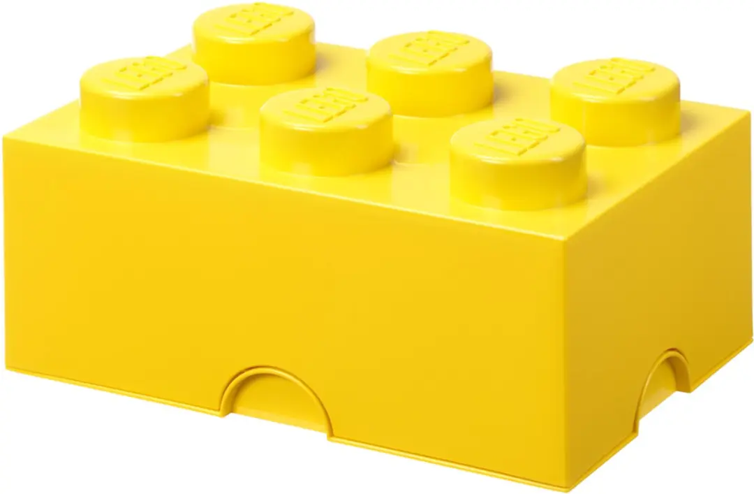 Lego - Opbergbox Brick 6 - Nylon - Grijs