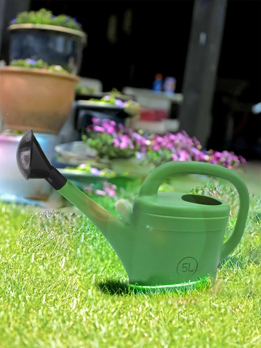 Nature Gieter 5L Kunststof - Groen met Broeskop