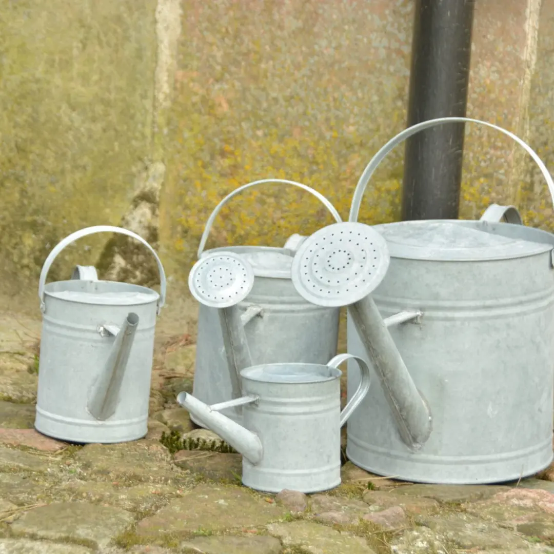 Esschert Design Oud Zink Gieter 6,5L - Zilvergrijs