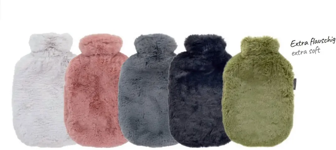 Fashy Fluffy Warmtekruik 35cm - Zwart