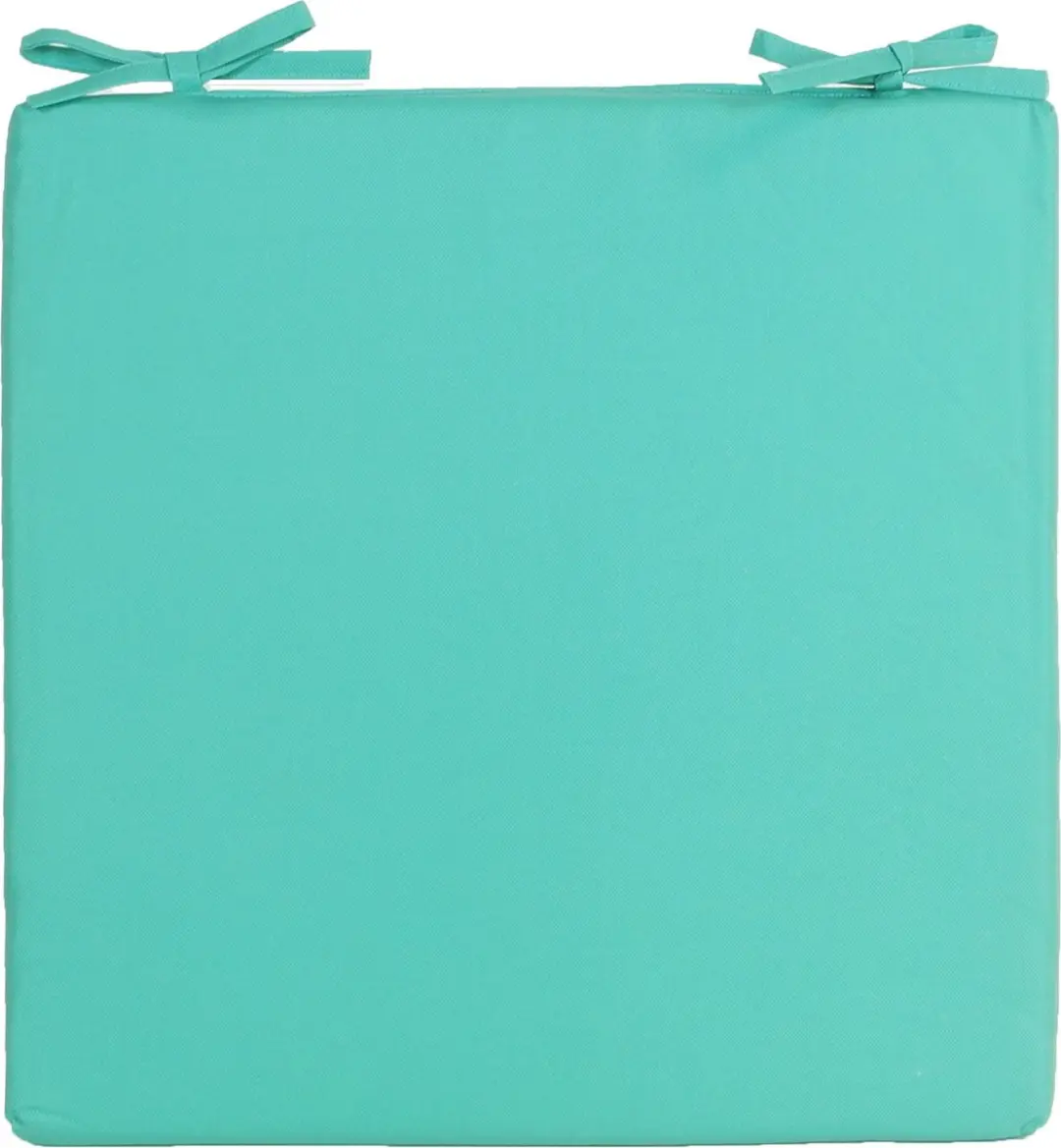 Anna's Collection Stoelkussens Aqua Groen 40x40cm - 4 Stuks