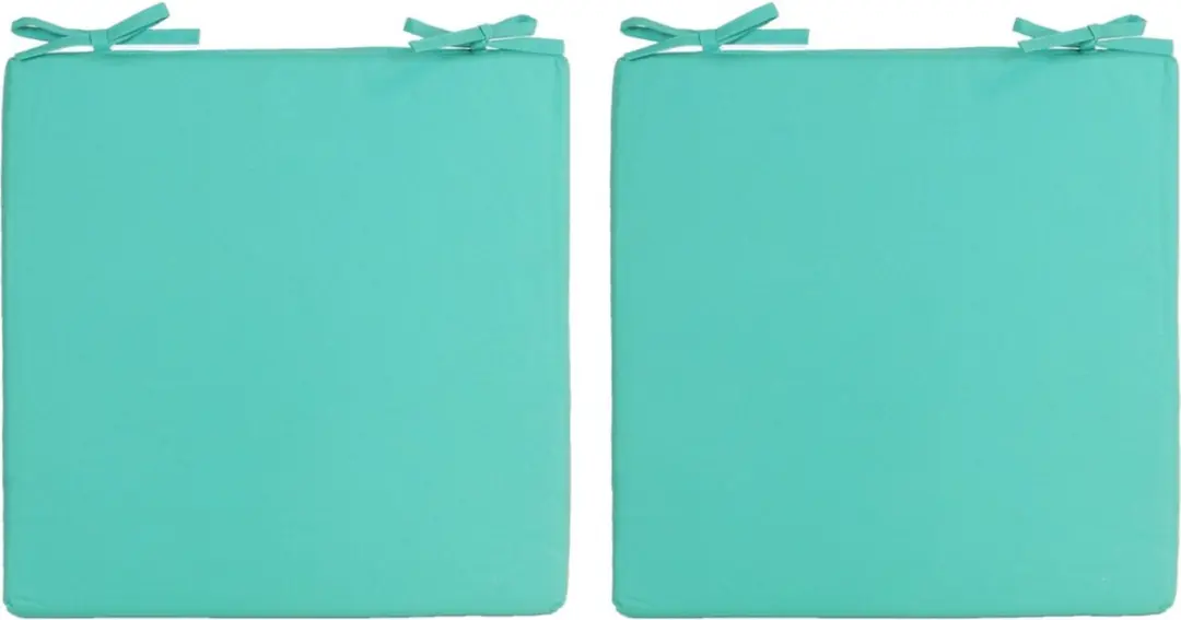 Anna's Collection Stoelkussens Aqua Groen 40x40cm