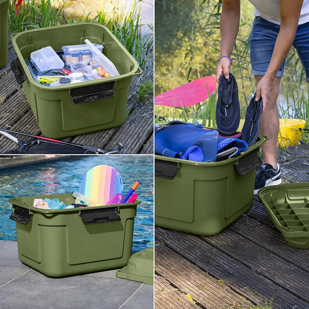 Sunware Q-line Waterdichte Opbergbox 90L - Groen