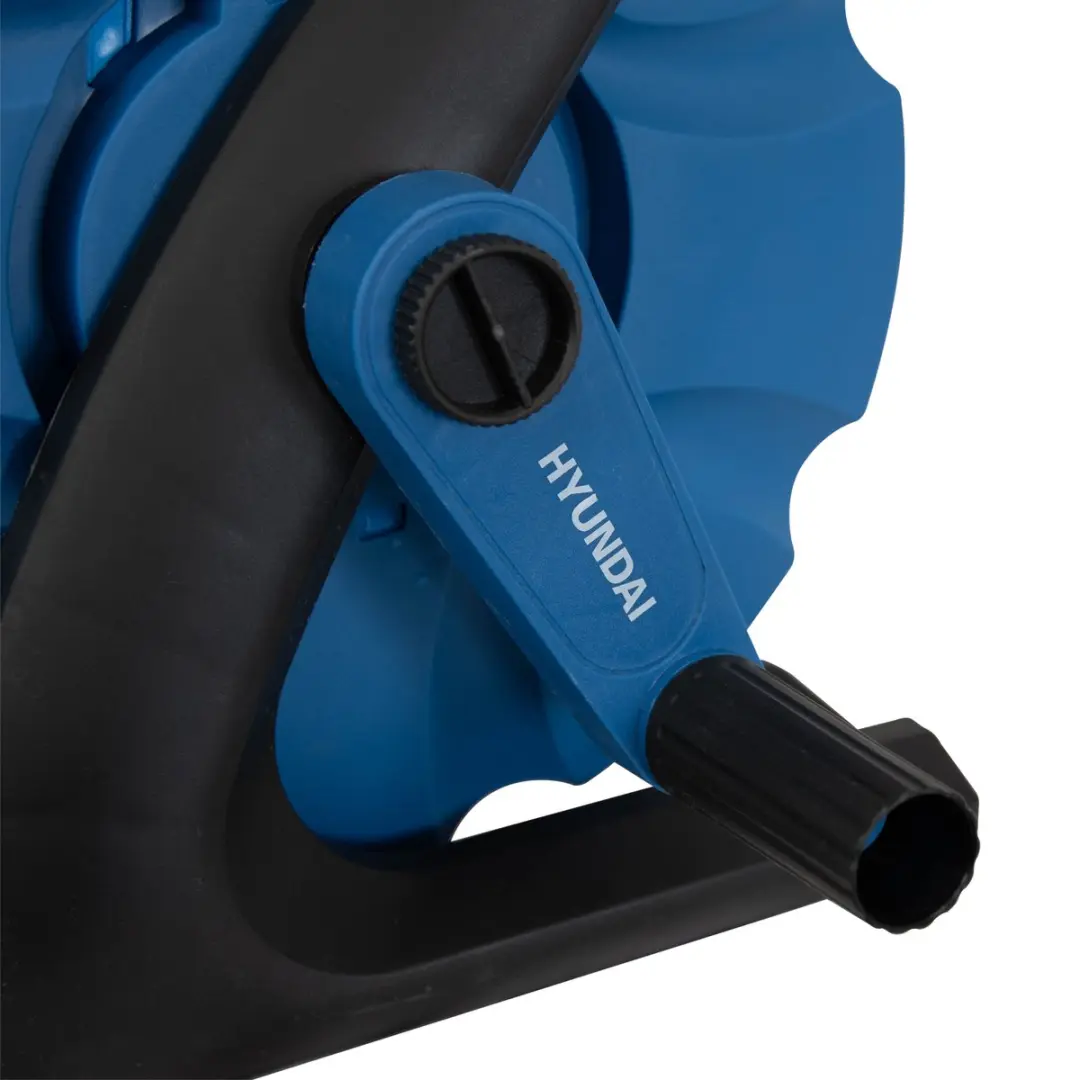 Hyundai Slanghaspel 20m 12mm - Zilver/Blauw/Zwart
