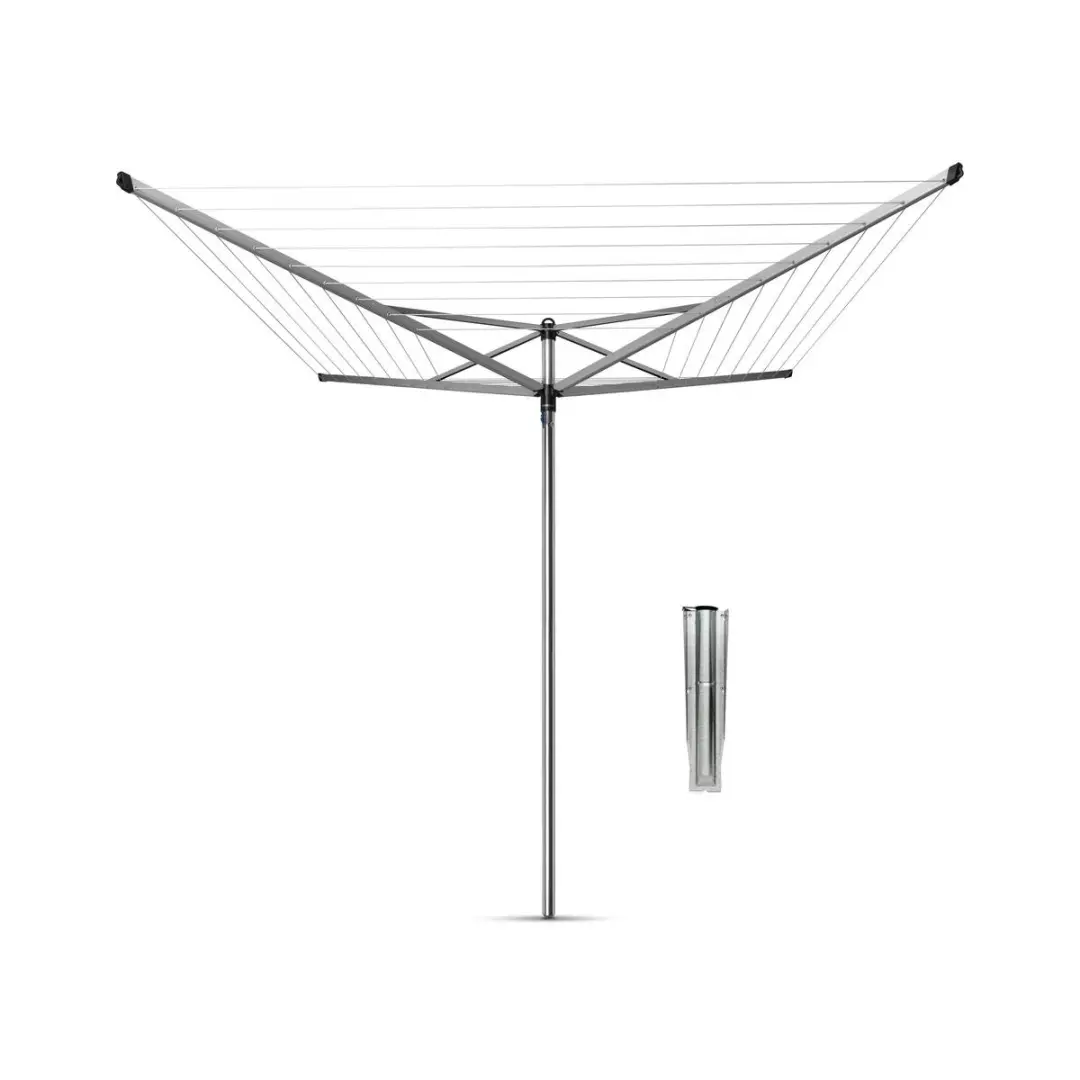 Brabantia Topspinner Droogmolen 50m - Metallic Grijs