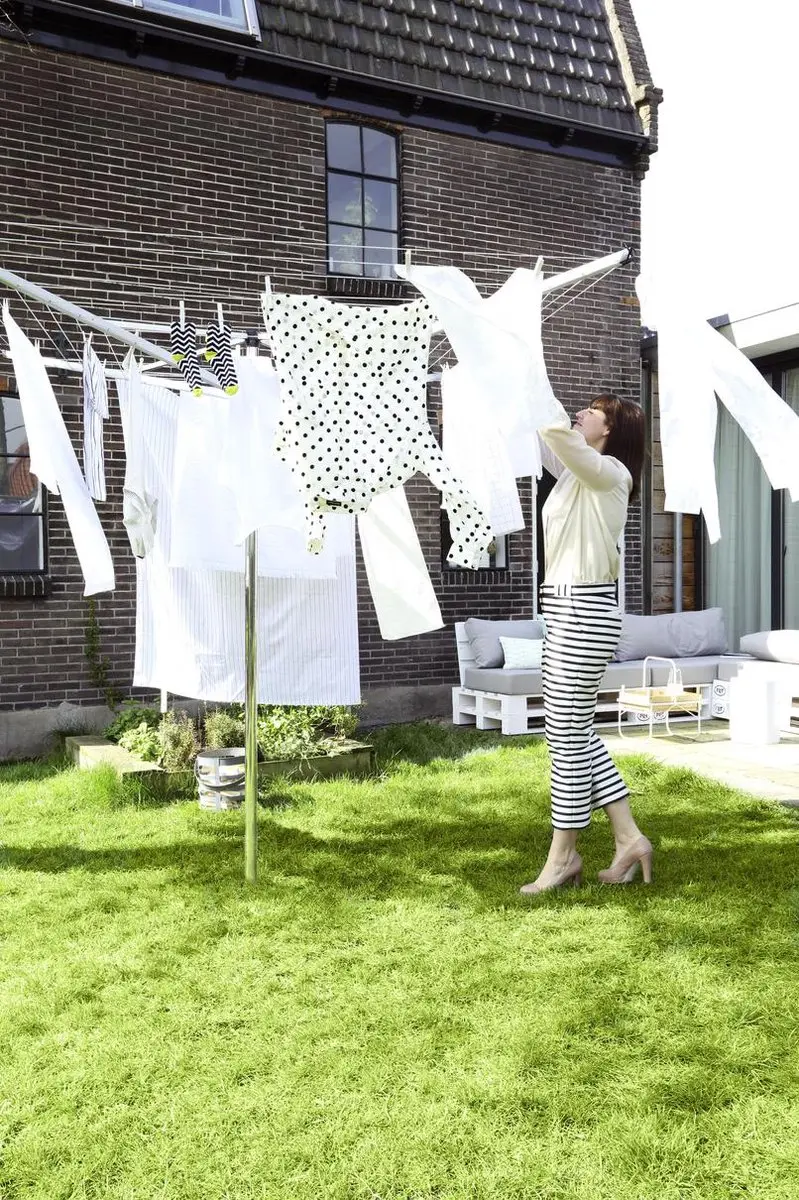Brabantia Topspinner Droogmolen 50m - Metallic Grijs