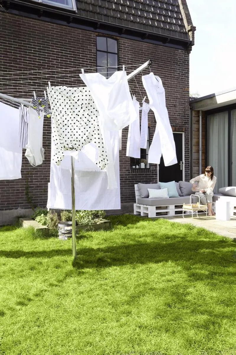 Brabantia Topspinner Droogmolen 50m - Metallic Grijs - afbeelding 6 van 6