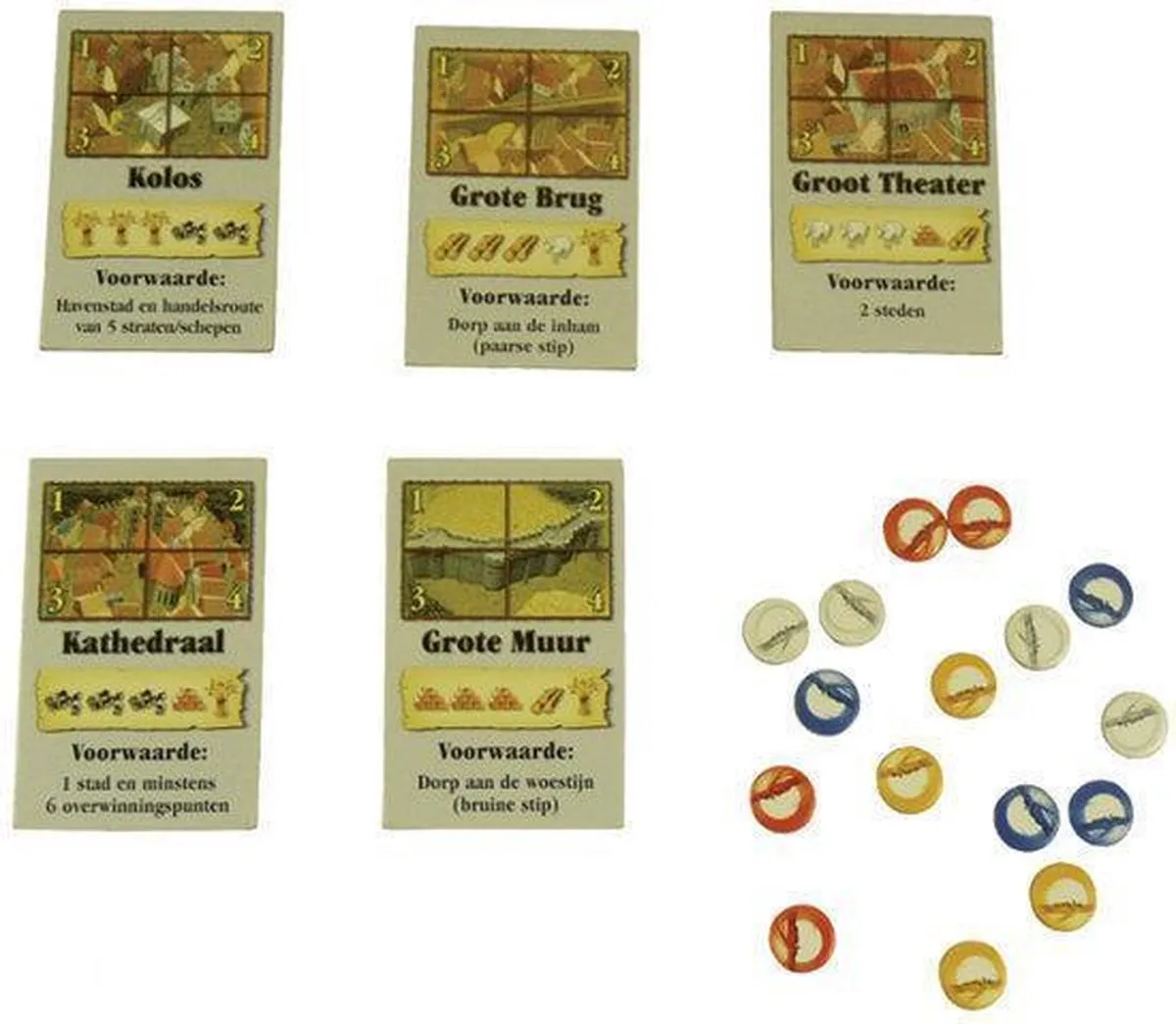 999 Games Kolonisten van Catan Wereldwonderen - 3-4 Spelers