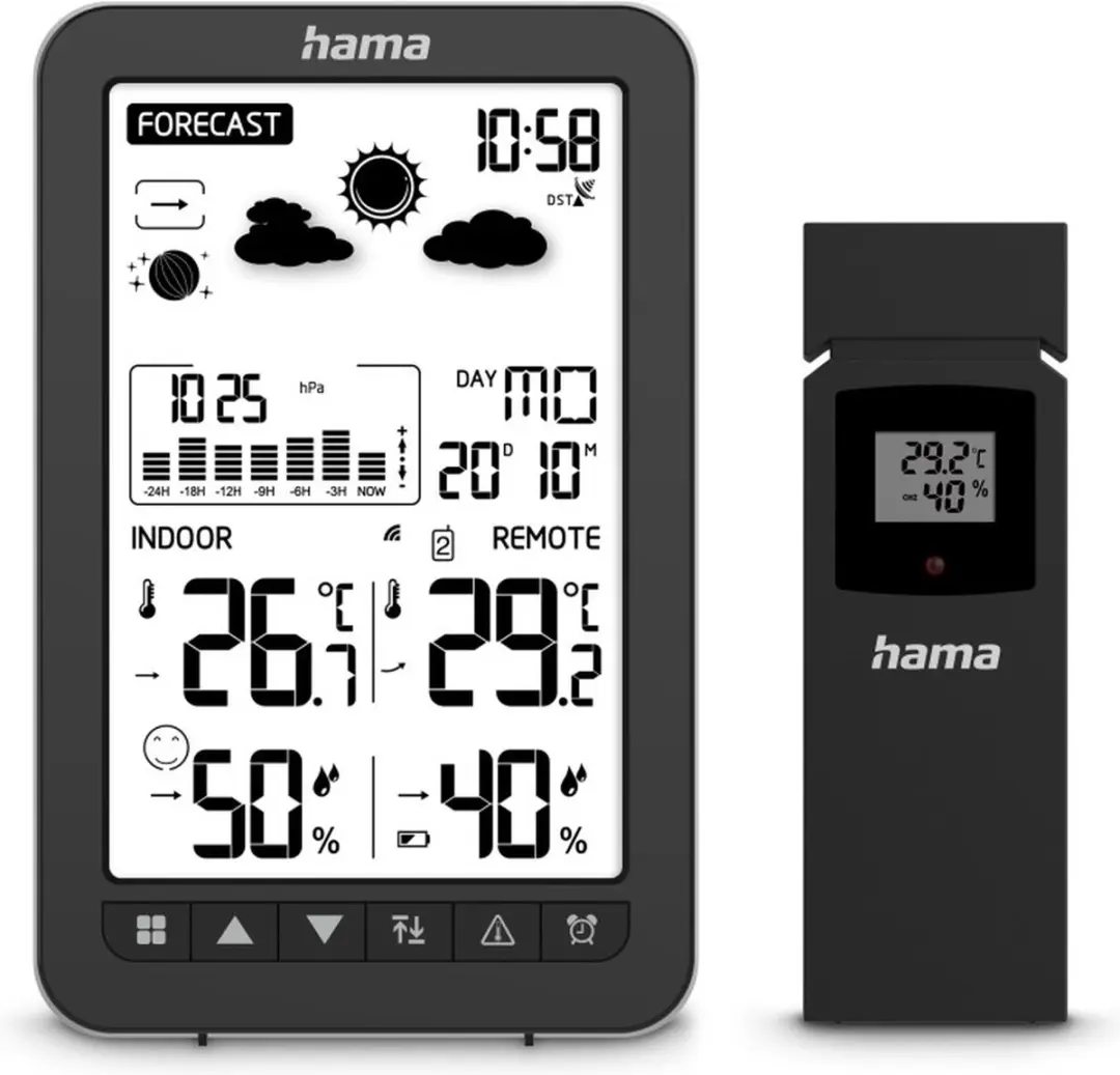 Hama Ko Samui Draadloos Weerstation - Zwart