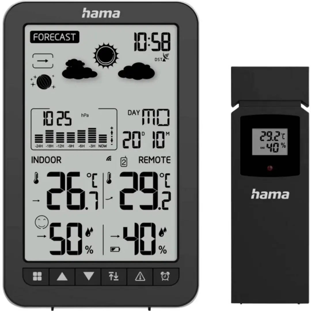 Hama Ko Samui Draadloos Weerstation - Zwart