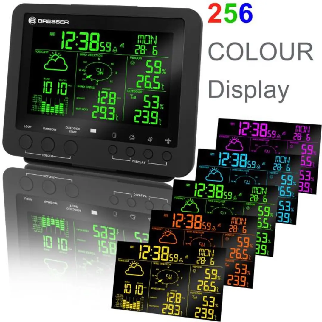 Bresser Weerstation 7002520 Basisstation - 5-in-1 - Zwart