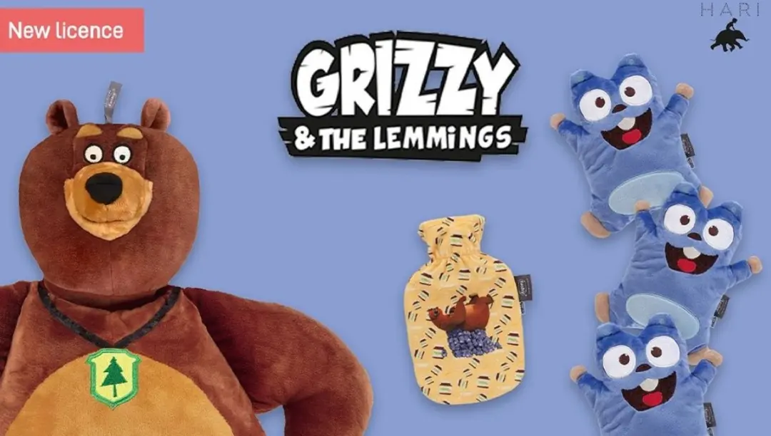 Fashy Grizzy en de Lemmings Kinderkruik - Geel