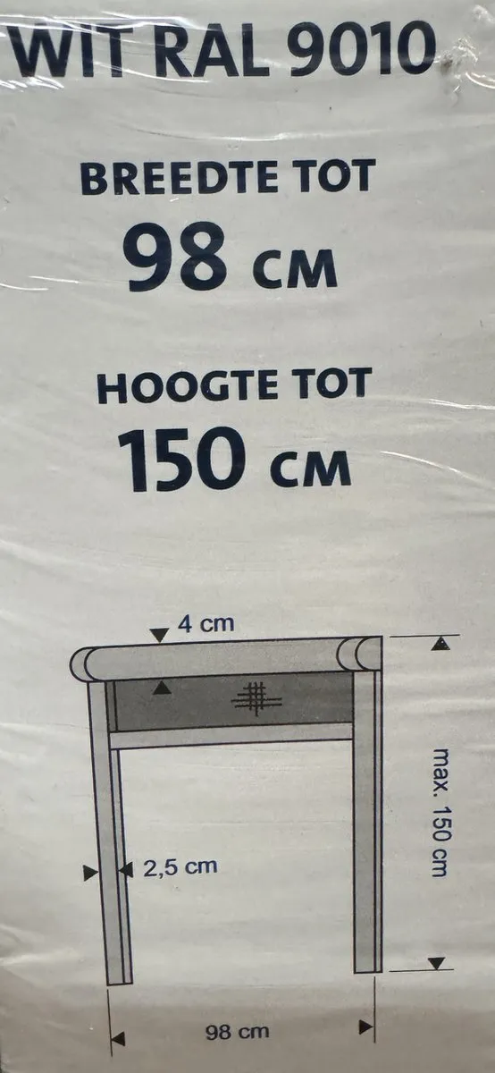 Bruynzeel S500 Rolhor 98x150cm - Wit - afbeelding 6 van 6