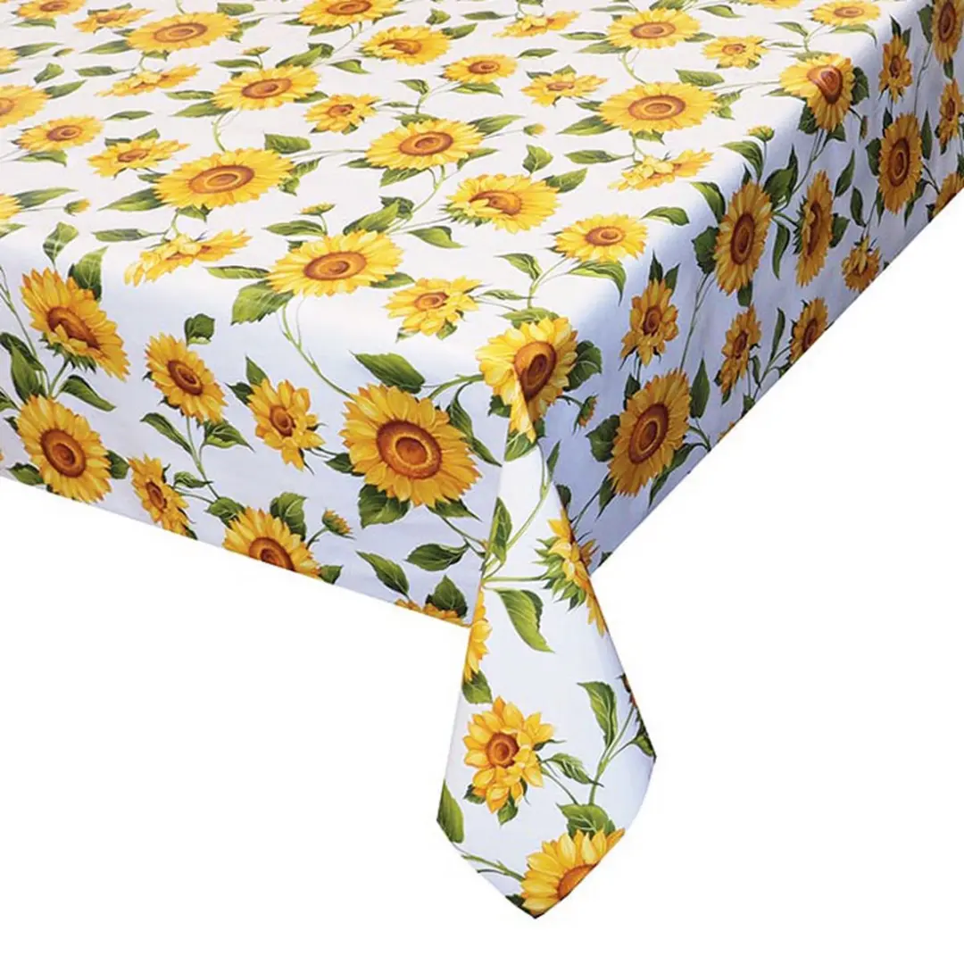 Bellatio Design Tafelzeil Zonnebloemenprint