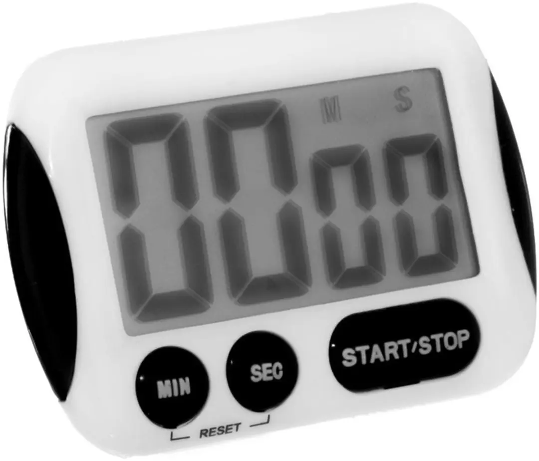 Orion Elektronische Keuken Timer LCD - Draagbaar - Wit/Zwart